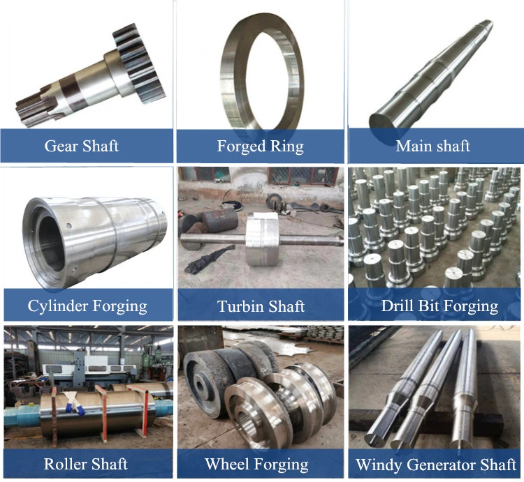 Hot Forged Alloy Steel Carbon Steel Flat Head Shaft Drive Flat Head Shaft