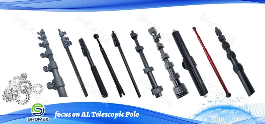 Flip Lockimg PRO Aluminum Telescopic Tube, Extension Pole Parts, Water Fed Pole