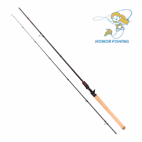 Cat カスタム Stcroix 伸縮式折りたたみワンピース釣竿 ランディングネット付き