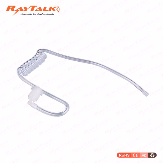 双方向ラジオイヤホン用の黒の交換用音響管